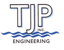 A logo for TJP, Inc.